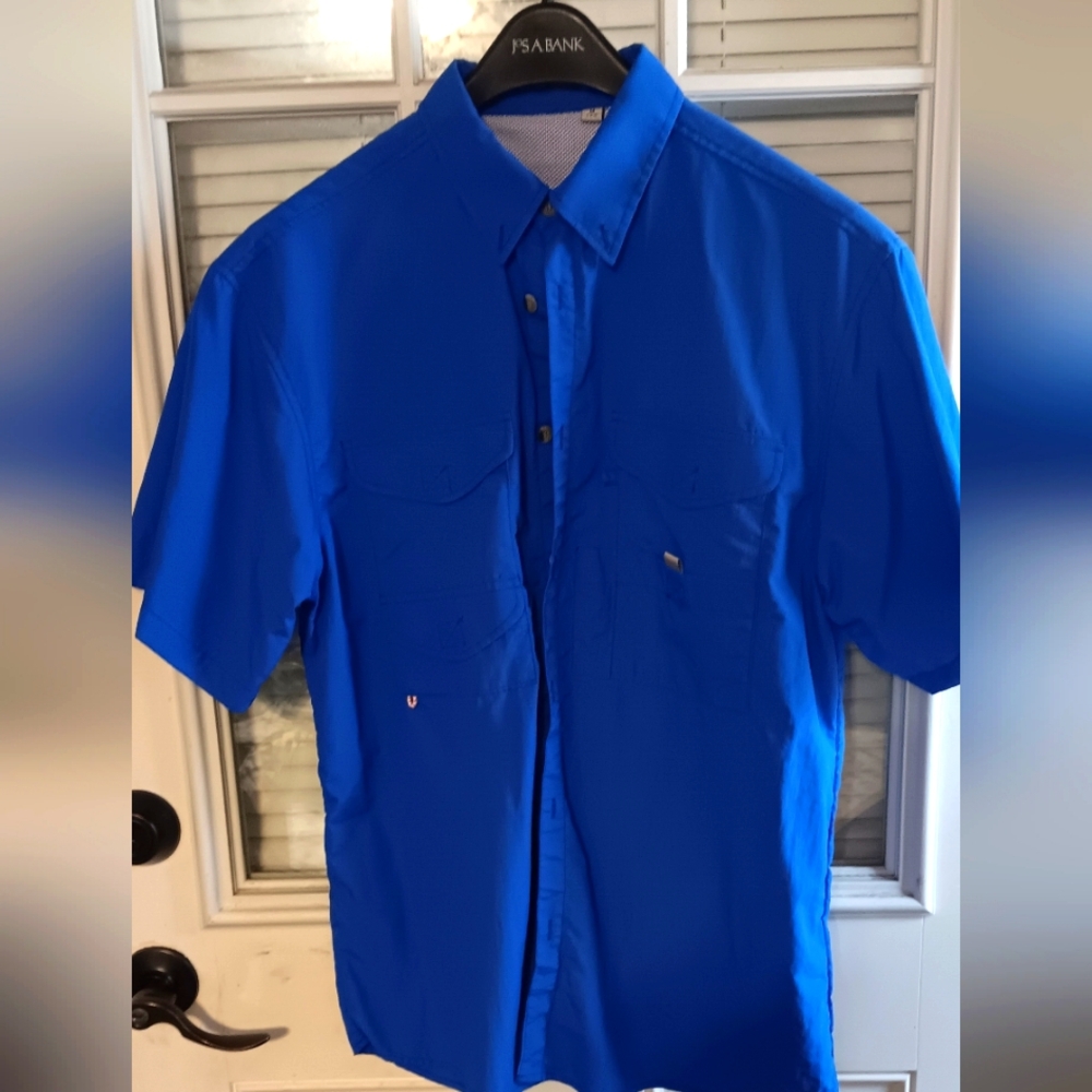 PFG Men's Blue Fishing Shirt
